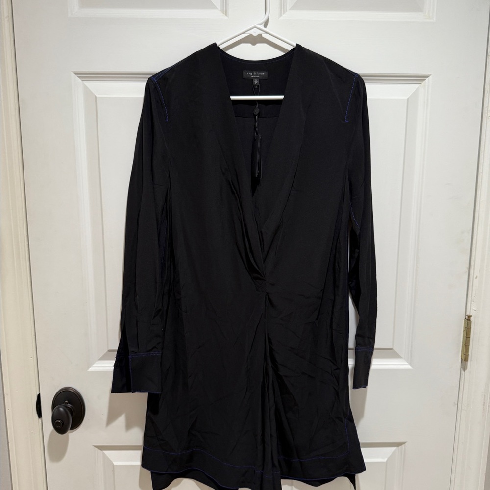 Rag & Bone Black Long Sleeve Dress